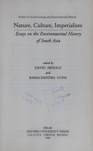 Cover for Nature, culture, imperialism