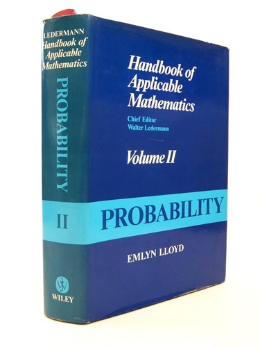 Cover for Probability, Volume 2, Handbook of Applicable Mathematics