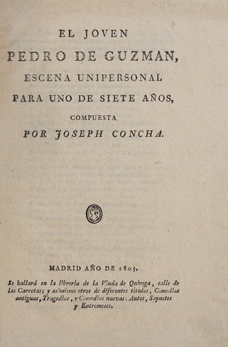 Cover for El joven Pedro de Guzmán