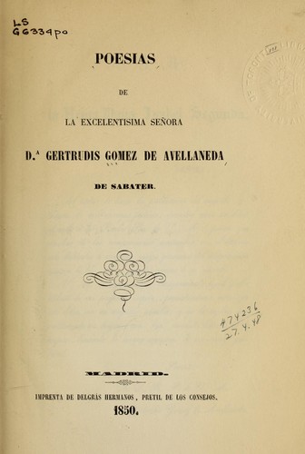 Cover for Poesias
