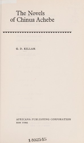 Cover for The novels of Chinua Achebe.