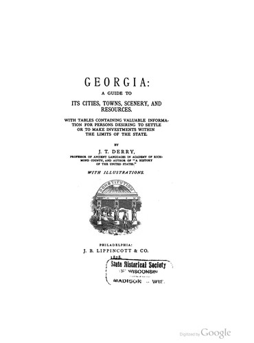 Cover for Georgia: A guide to its cities, towns, scenery and resources