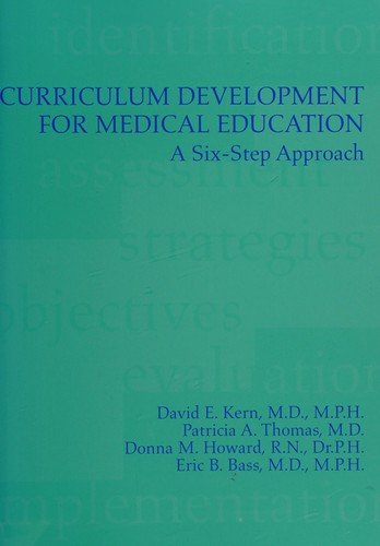 Cover for Curriculum development for medical education