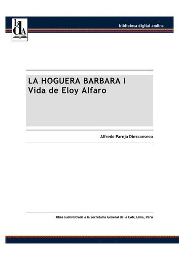 Cover for La hoguera bárbara