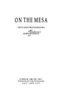 Cover for On the mesa