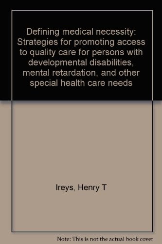 Cover for Defining medical necessity