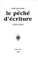Cover for Le péché d'écriture
