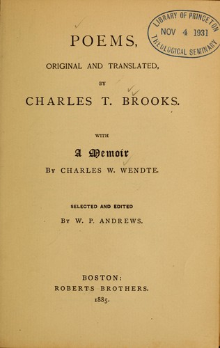 Cover for Poems, original and translated