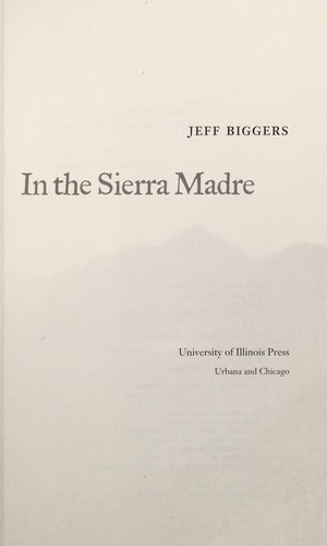 Cover for In the Sierra Madre