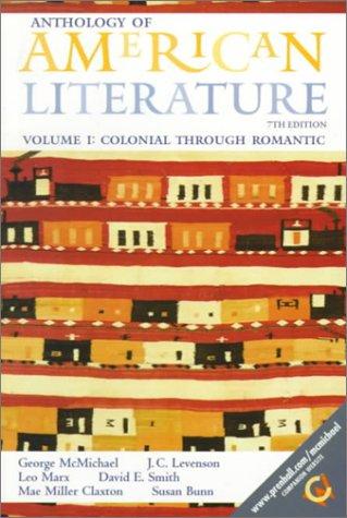 Cover for Anthology of American Literature, Volume I
