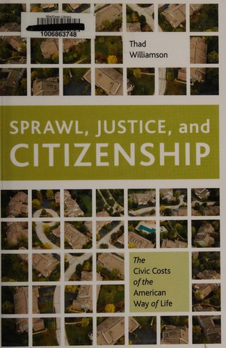 Cover for Sprawl, justice, and citizenship