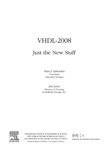 Cover for VHDL-2008