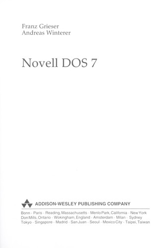 Cover for Novell DOS 7