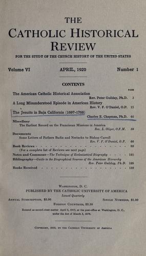 Cover for The Jesuits in Baja California (1697-1768)