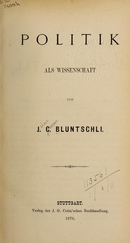 Cover for Lehre vom modernen Stat