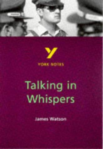 Cover for York Notes on James Watson's "Talking in Whispers"