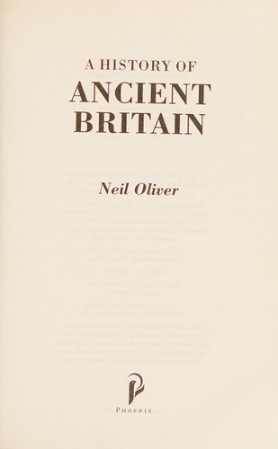 Cover for History of Ancient Britain