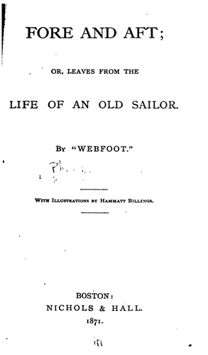 Cover for Fore and Aft