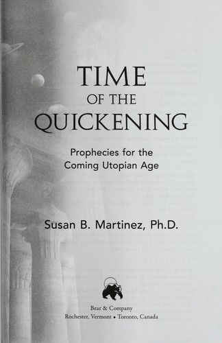 Cover for Time of the quickening