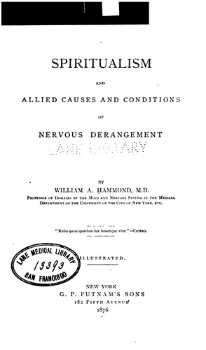 Cover for Spiritualism and allied causes and conditions of nervous derangement