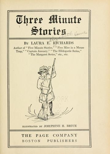 Cover for Three minute stories