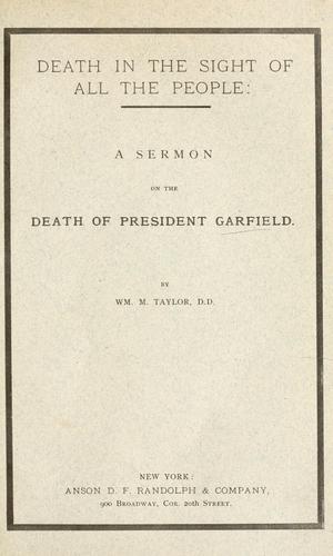 Cover for Death in the sight of all the people
