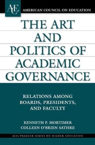 Cover for The art and politics of academic governance