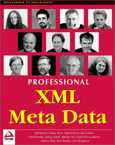 Cover for Professional XML meta data