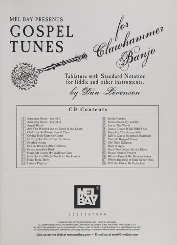 Cover for Gospel Tunes for Clawhammer Banjo