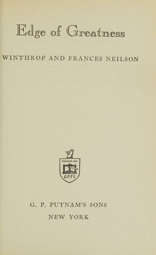 Cover for Edge of greatness