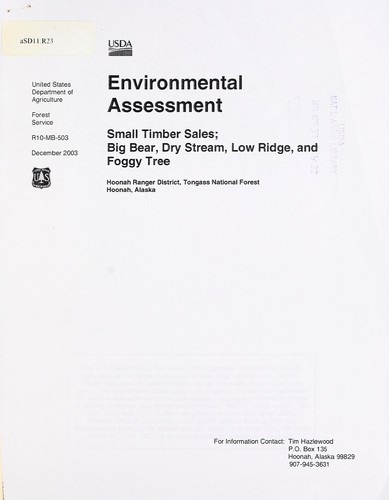 Cover for Environmental assessment