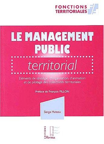 Cover for Le management public teritorial