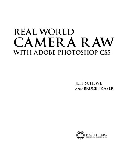 Cover for Real world Camera Raw with Adobe Photoshop CS5