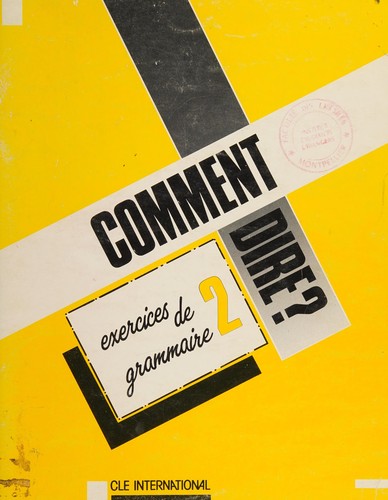 Cover for Comment Dire? - Level 1
