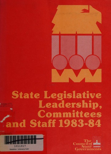 Cover for State Legislative Leadership, Committees & Staff, 1983-84 Suppl. 2