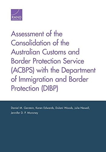 Cover for Assessment of the Consolidation of the Australian Customs and Border Protection Service  with the Department of Immigration and Border Protection