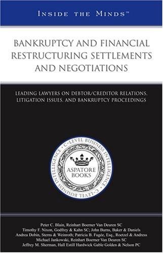 Cover for Bankruptcy and Financial Restructuring Settlements and Negotiations