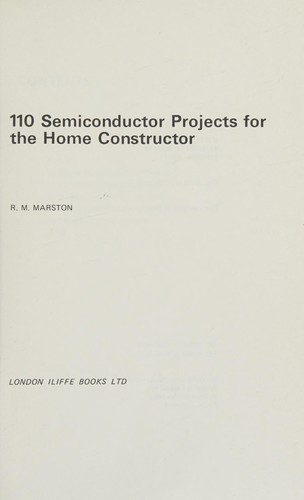 Cover for 110 semiconductor projects for the home constructor