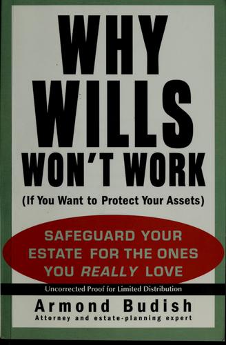 Cover for Why wills won't work (if you want to protect your assets)
