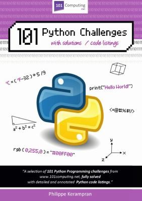 Cover for 101 Python Challenges with Solutions / Code Listings