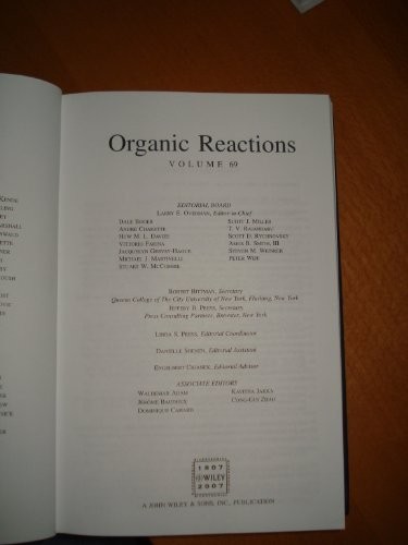 Cover for Organic Reactions, Volumes 1-62 (Organic Reactions)