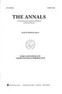 Cover for Early Adulthood in Cross-National Perspectives (The ANNALS of the American Academy of Political and Social Science Series)