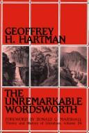 Cover for The unremarkable Wordsworth