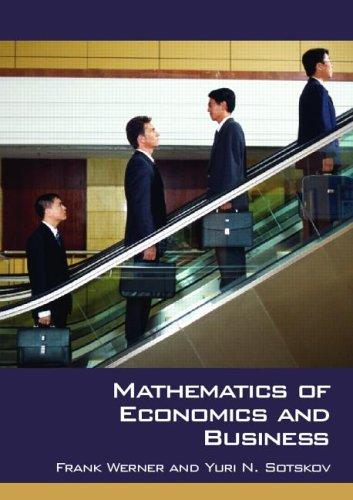 Cover for Mathematics of Economics and Business