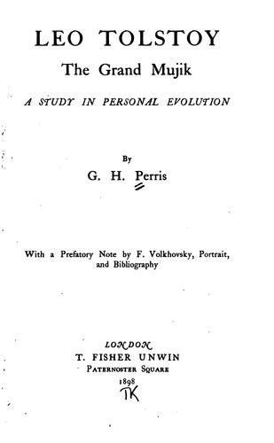 Cover for Leo Tolstoy, the grand mujik