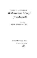 Cover for Thel ove letters of William and Mary Wordsworth