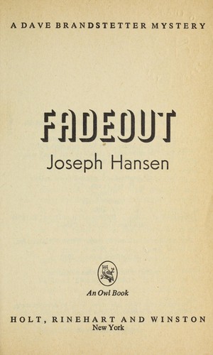Cover for Fadeout