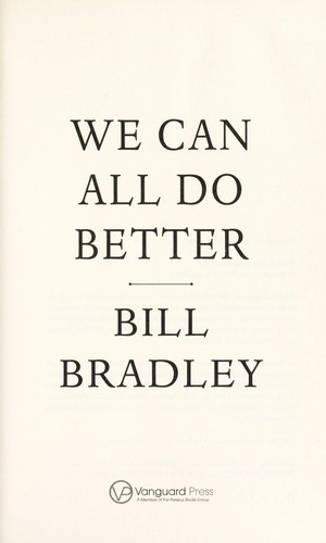 Cover for We can all do better