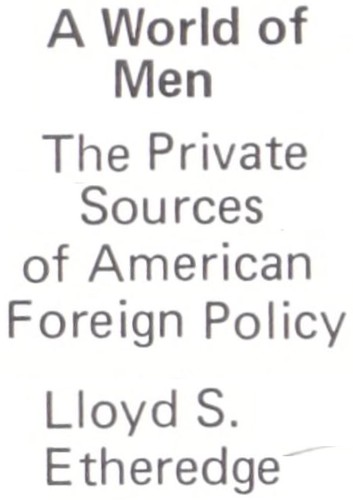Cover for A world of men