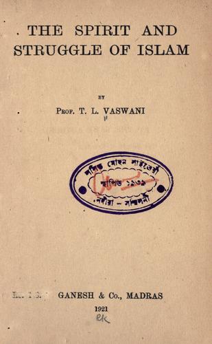 Cover for The spirit and struggle of Islam